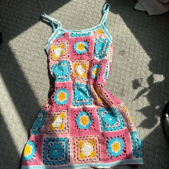 Colorful Crochet Dress - Picture 2 of 2